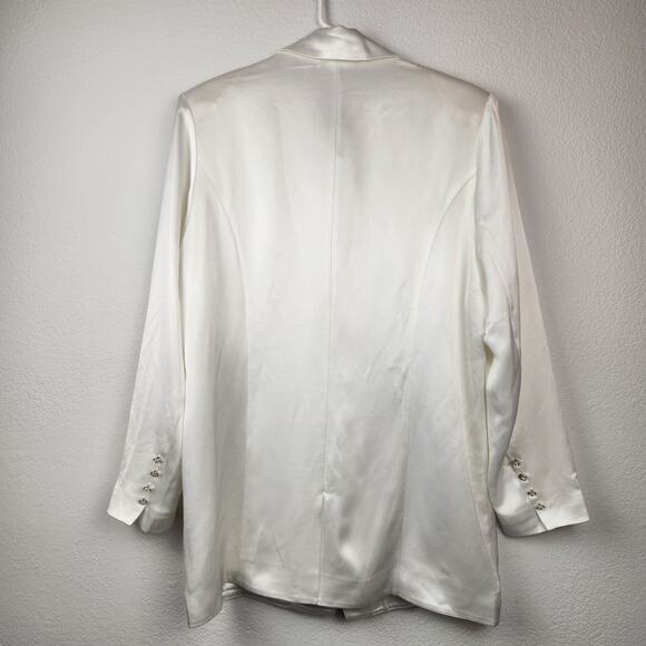 Retrofete Pandora Blazer in White and Crystal Size Large NWT - Picture 6 of 12